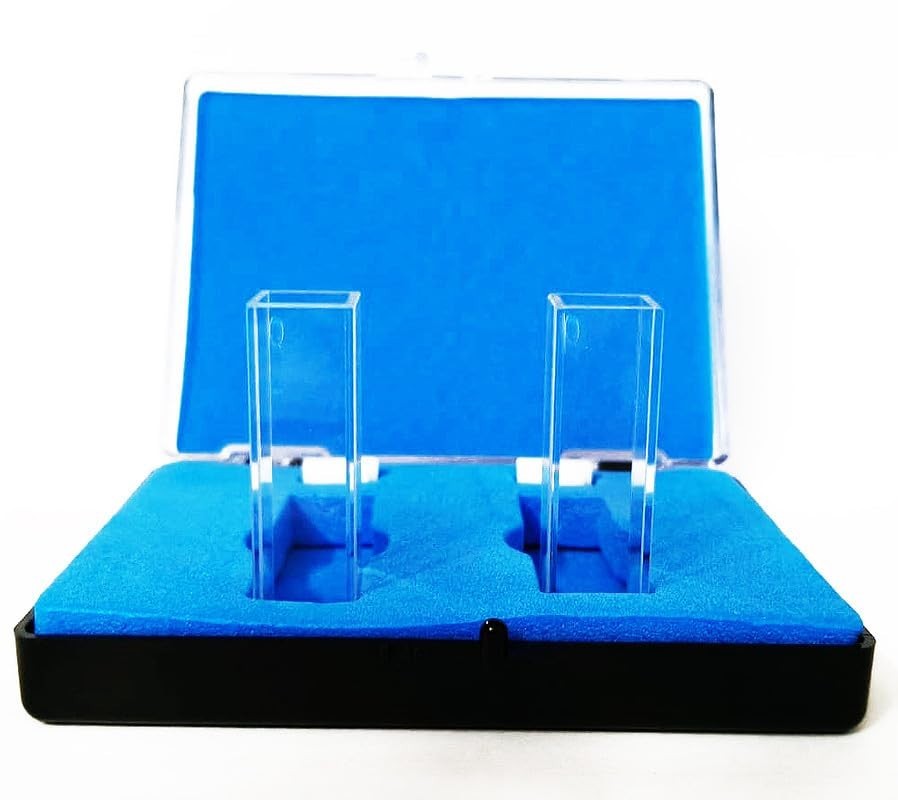 Q-204 Fused Quartz Fluorescence Cuvette With PTFE Lid Vol-3.5ml Path Length:10MM