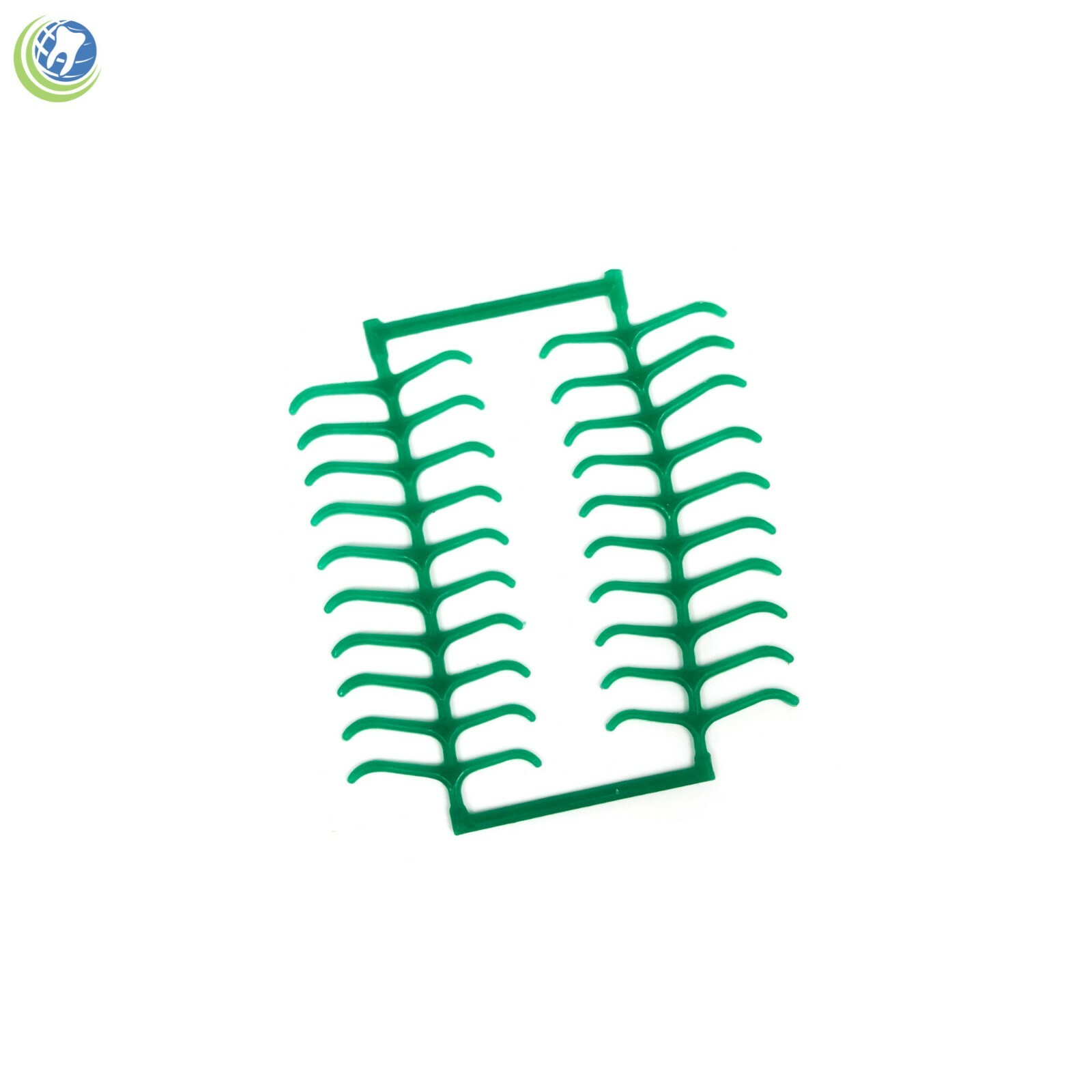 Dental Lab Wax Clasps Pre-molar Patterns 10 Sheets (200 Clasps) Green Casting