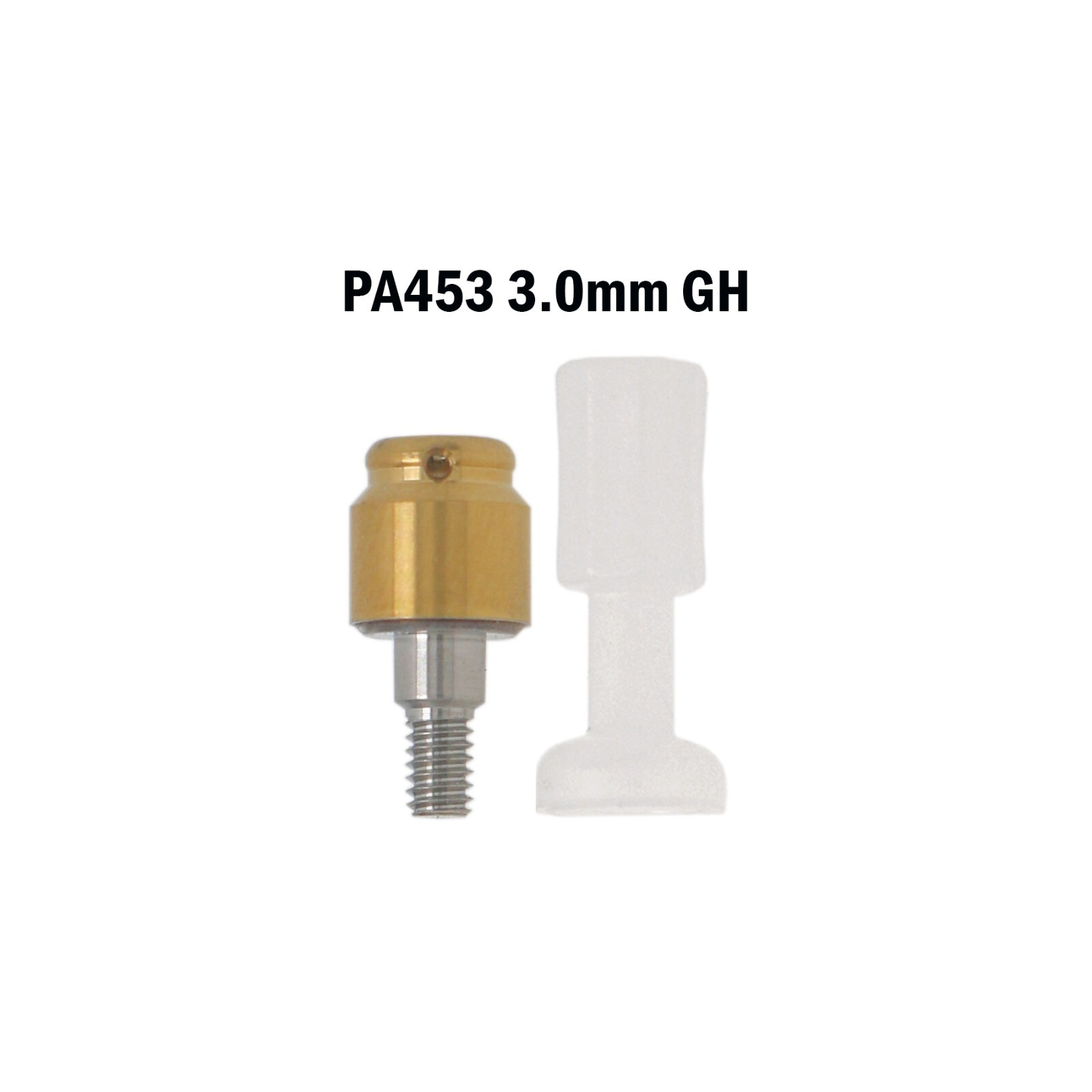 Dental Zimmer MIS Adin PA Ø3.5/4.5mm Abutment & Overdenture Male Caps Removable