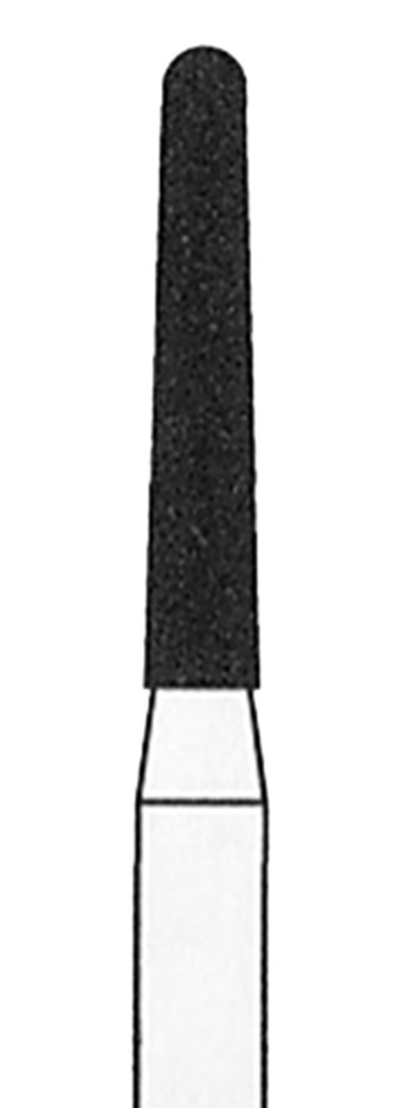 CROSSTECH Dental Diamond Short-Shank ROUNDENDTAPER-856/014C, MB6SNC-Coarse,5Burs