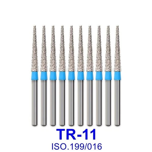 50Pcs/Bag Dental Diamond Burs Grit High Speed Handpiece Polishers Drill FG Burs