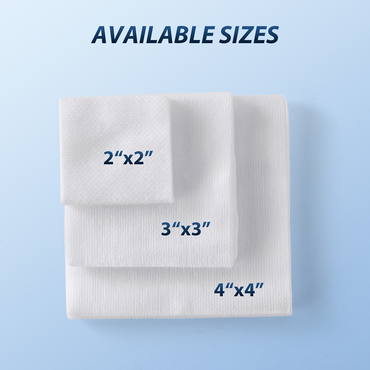 200pcs Medical Disposable Non Woven Sheet Table Paper 30gsm 5×5cm Wound Dressing