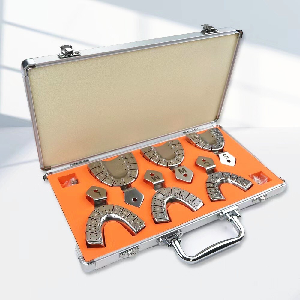 Detachable Stainless Steel Dental Implant Impression Trays L/M/S Upper & Lower