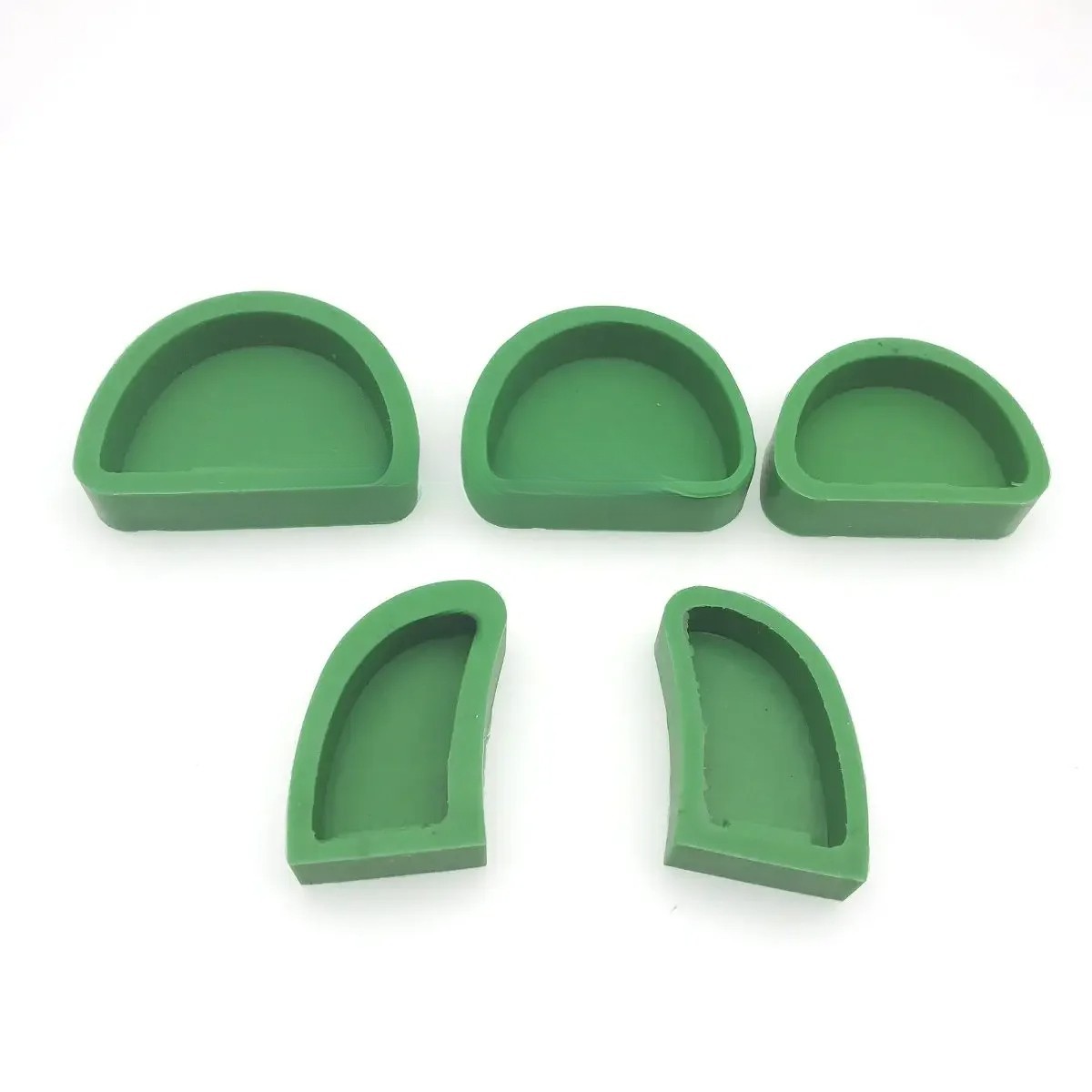 5 Set Dental Silicone Plaster Model Former Base S/M/L/Left/Right Grinding Tool