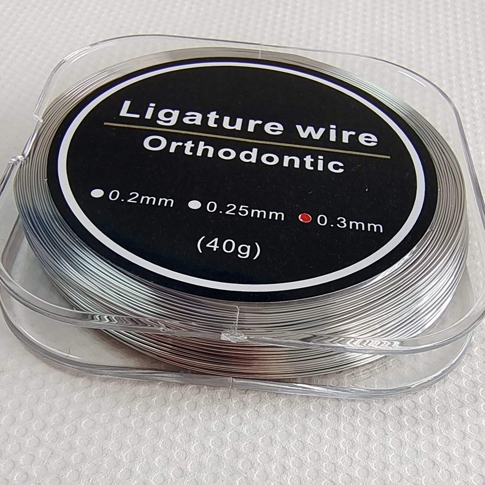 Dental Orthodontic Round Ligature Wires Stainless Steel 0.30mm 40g/Roll