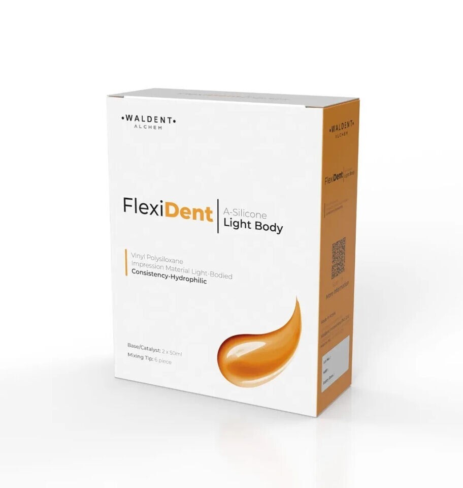 Waldent Flexident Light Body Cartridges ( 50ml x 2) For Dental