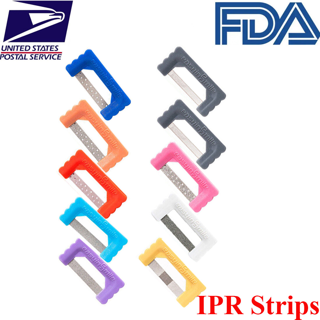 Dental Orthodontic Interproximal Reduction Strips Serrated File Quick Strip 10Pc