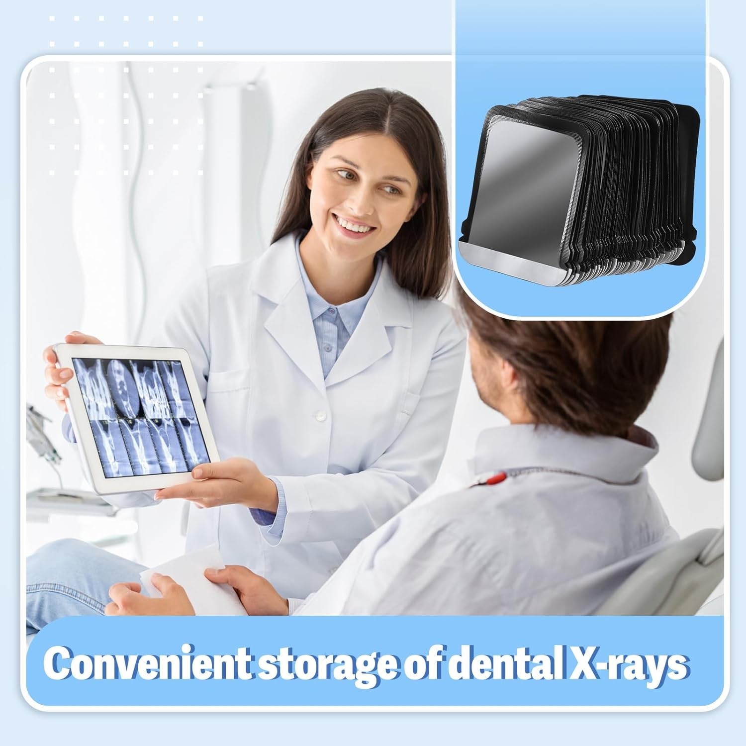 10000 Pcs Disposable Dental X-Ray Barrier Envelopes Size 2 Protective Sleeves US