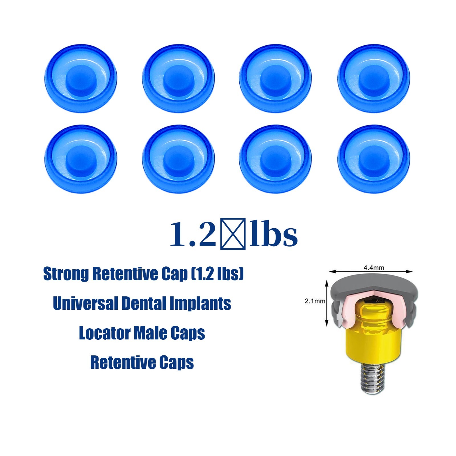 US Dental Overdenture Locator Core Tool Abutments Retention Caps Implant Inserts