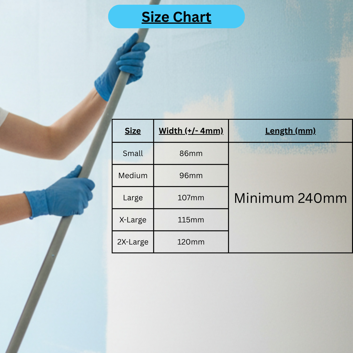 2000 Gloves Blue Industrial Nitrile Gloves Powder Free 5 Mil 2XL