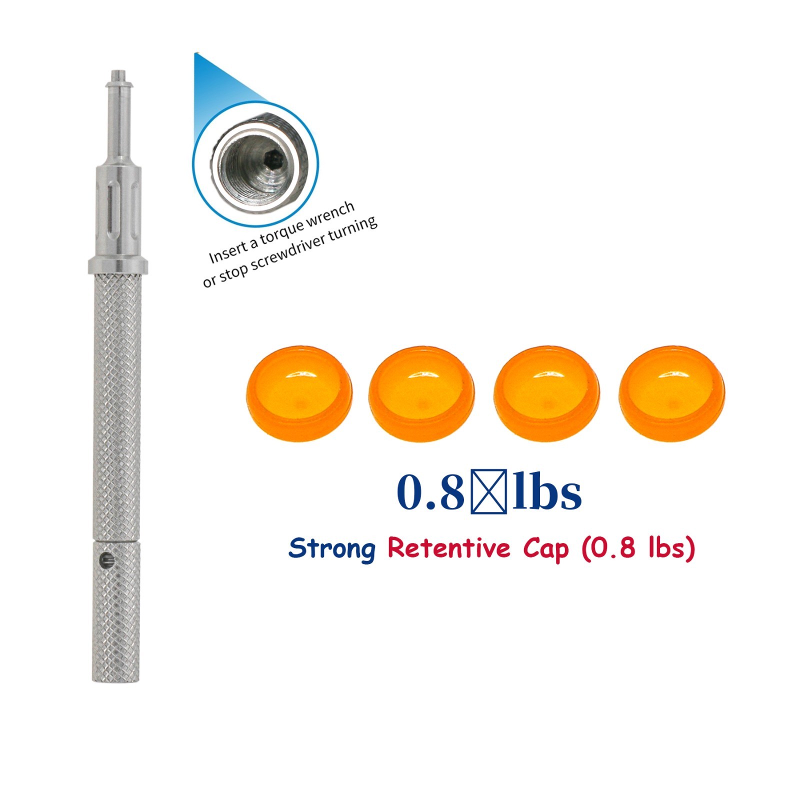 For Zest Locator Overdenture Retention Cap Set & Core Tool Insertion Removal Kit