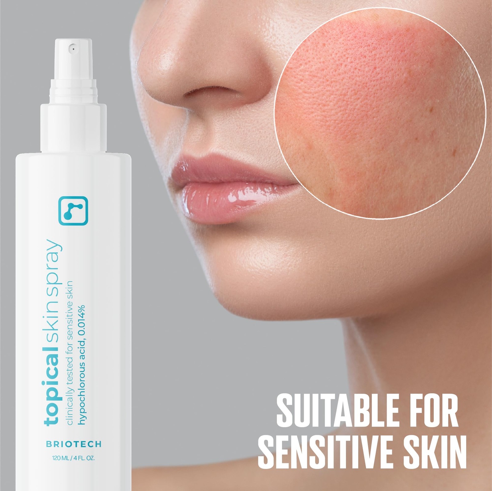 Briotech Topical Skin Spray Hypochlorous Acid Spray For Sensitive Skin Hocl