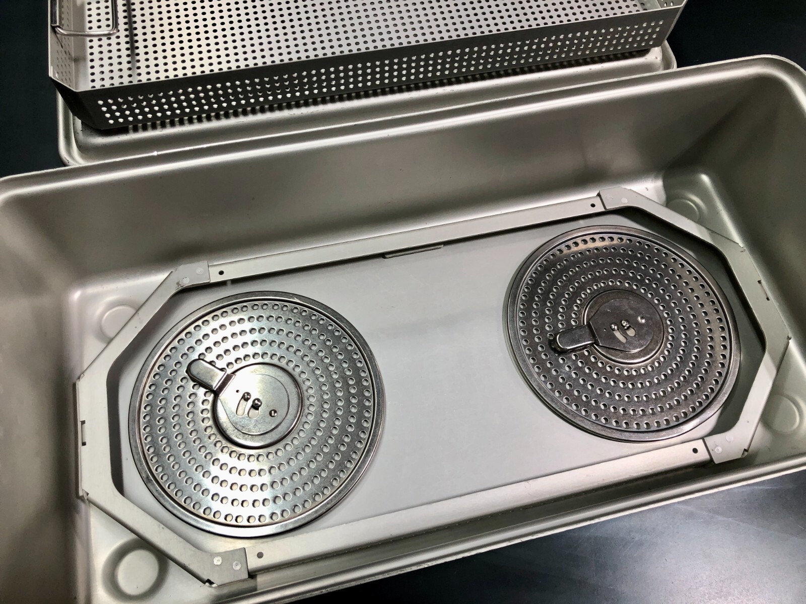 Case Medical SteriTite Sterilization container 22x10x5 w/ upper & lower vents