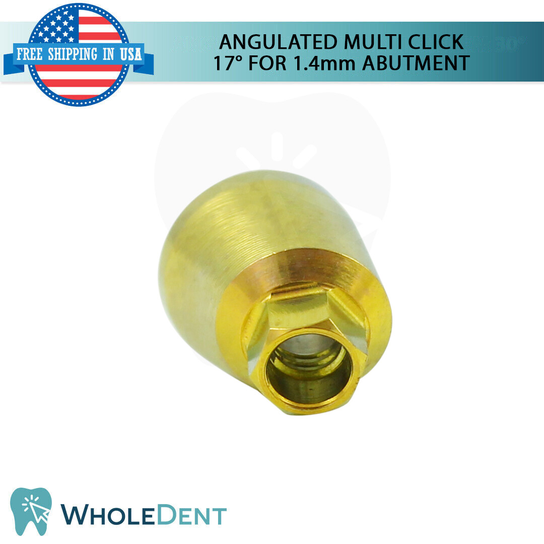 1X Angulated Multi Unit 17° 1.4mm Abutment Attachment Internal Hex 2.42mm