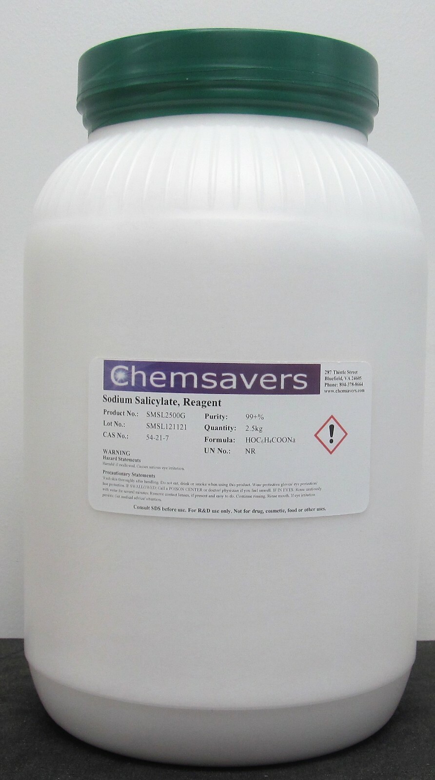 Sodium Salicylate, Reagent, 99+%, 2.5kg