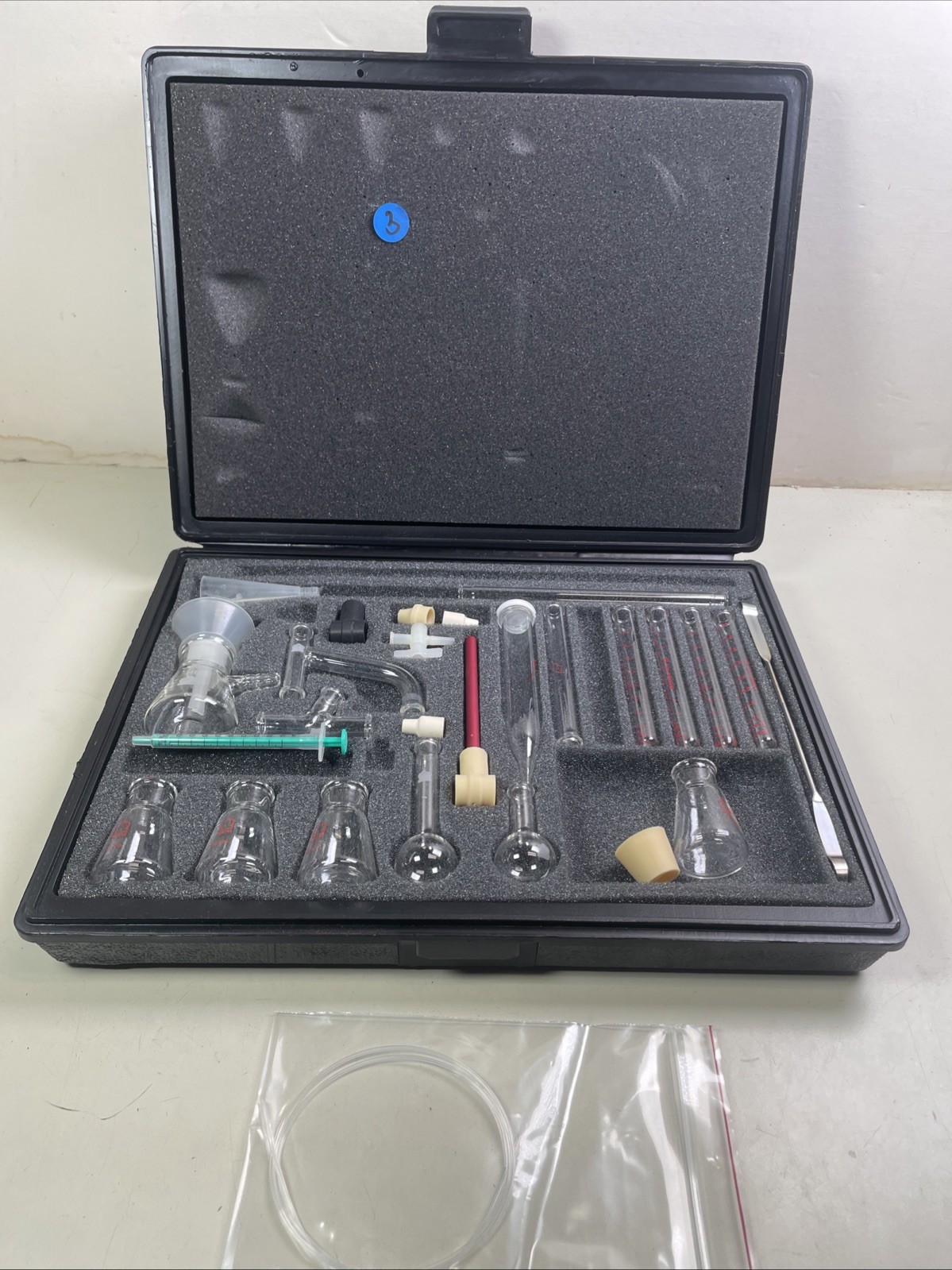 USED Kontes Microflex Williamson K-748000-0000 Chemistry Kit 16pc Glass + More 3