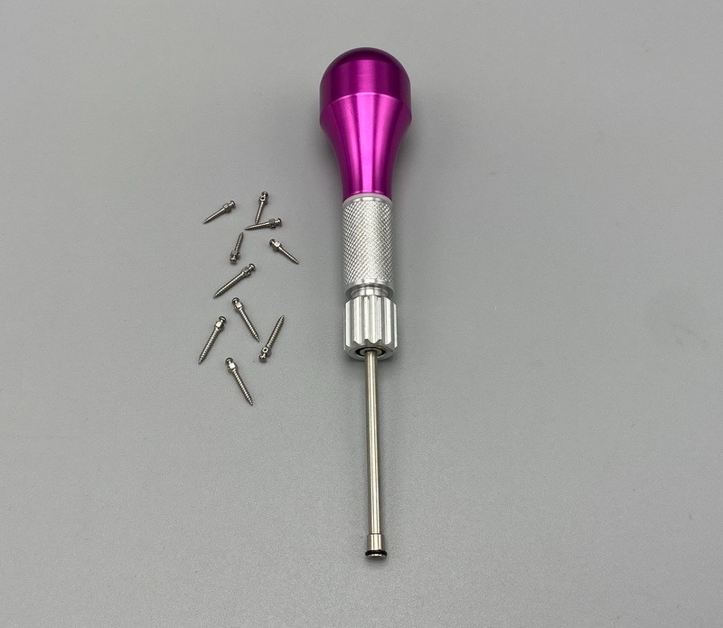 Dental Orthodontic Implant Mini Screws Self-Drilling Screwdriver Blue/Fuchsia