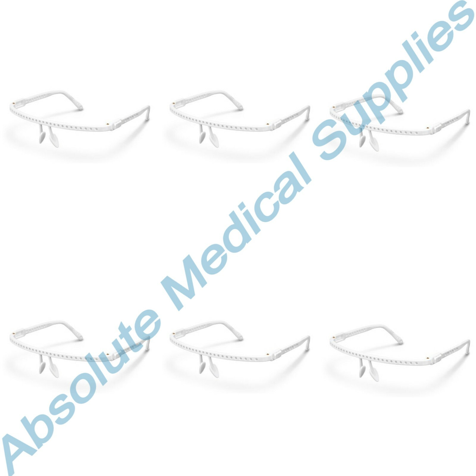 *6-Packs* Polydentia Vista-Tec Ultra Light Protective Shield White Frame 5614