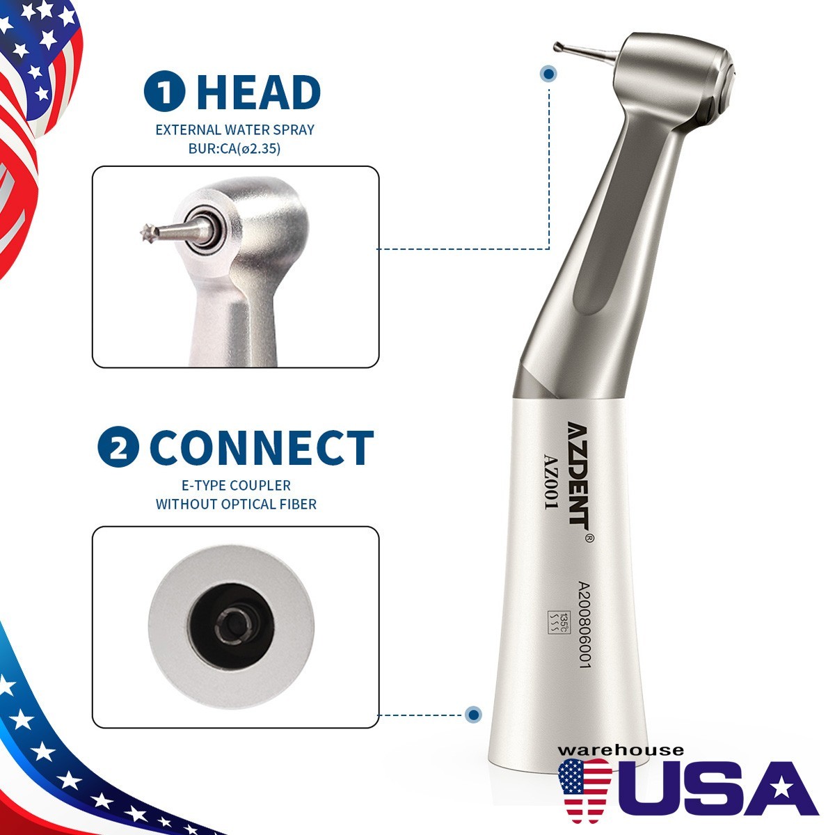 Dental Composite Polishing Burs Kit RA Silicone Polisher 2.35mm For Contra Angle