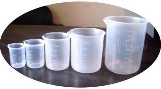Lakeshore Trade Scientific Graduated Plastic Beaker Set, 50 100 250 500 1000 ml