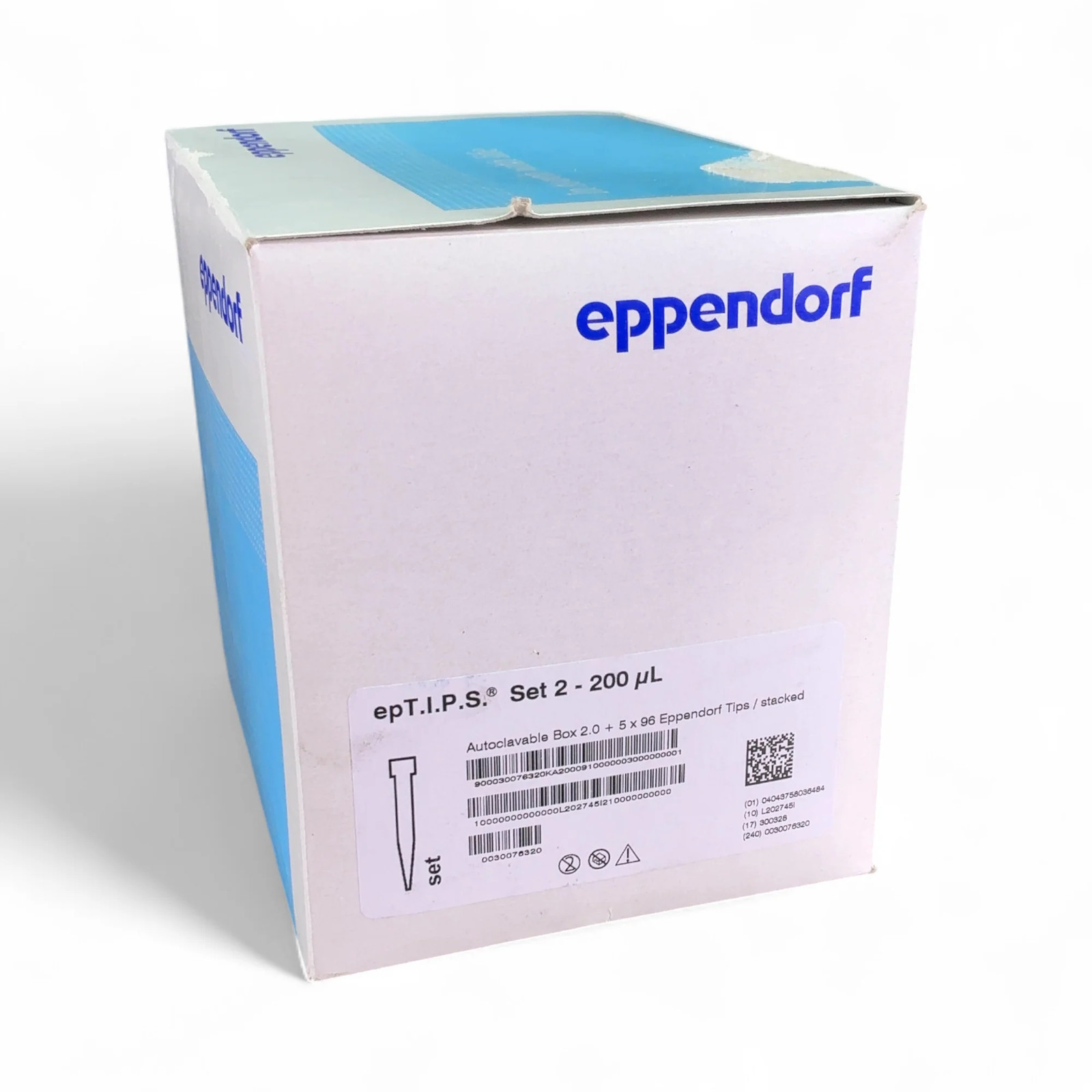 Eppendorf epT.I.P.S. Set 2 0030076320 200 µL Autoclavable Box & Pipette Tips