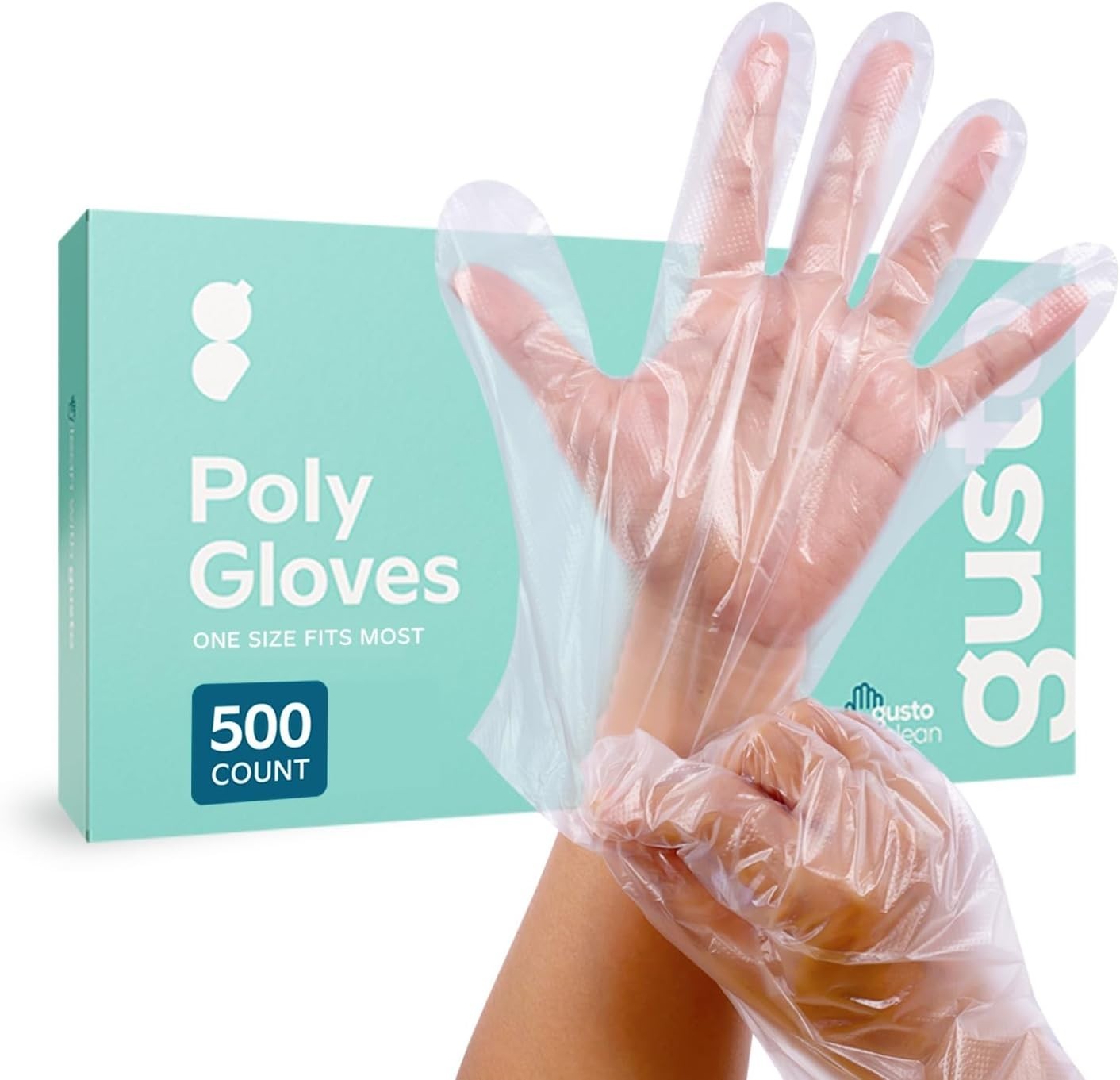 Clear Ambidextrous Disposable Gloves – Perfect for Food Handling – 500 Pack