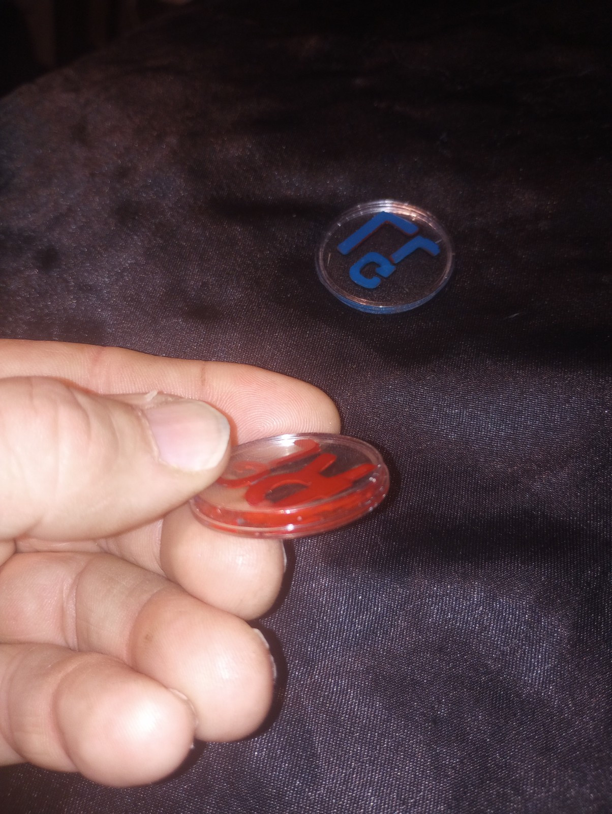 X-ray Markers Red And Blue With Initials GL One Set.