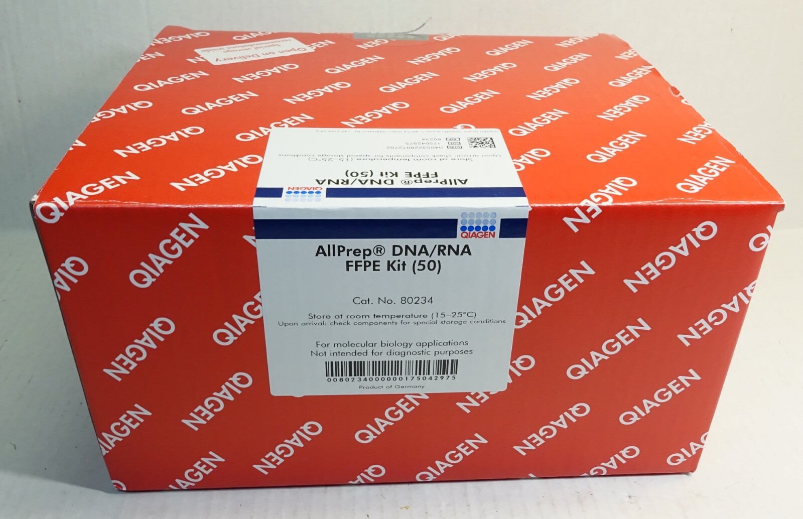 Qiagen AllPrep DNA/RNA FFPE Kit (50) Cat. No. 80234