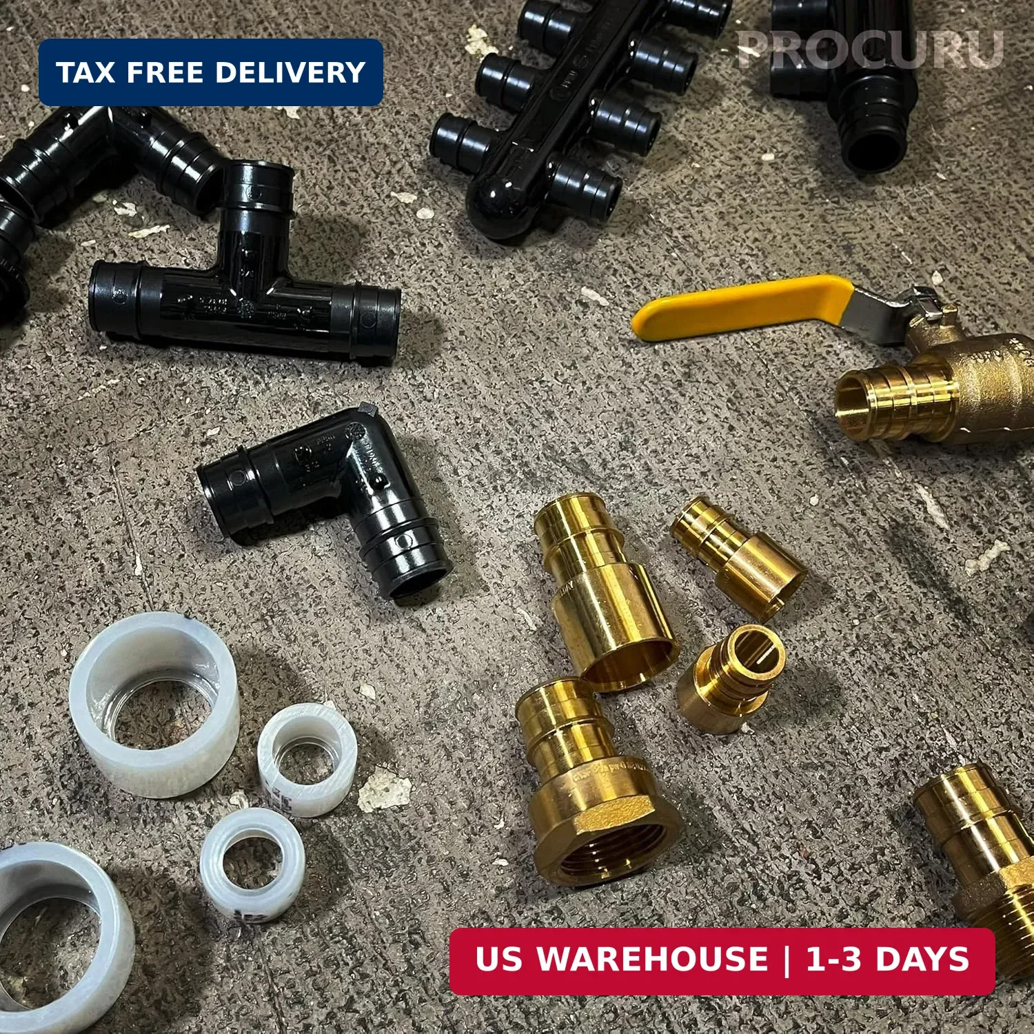 [25-Pack] PROCURU 1/2-Inch 90-Elbow Expansion PEX-A F1960 Plumbing Fitting, Cert