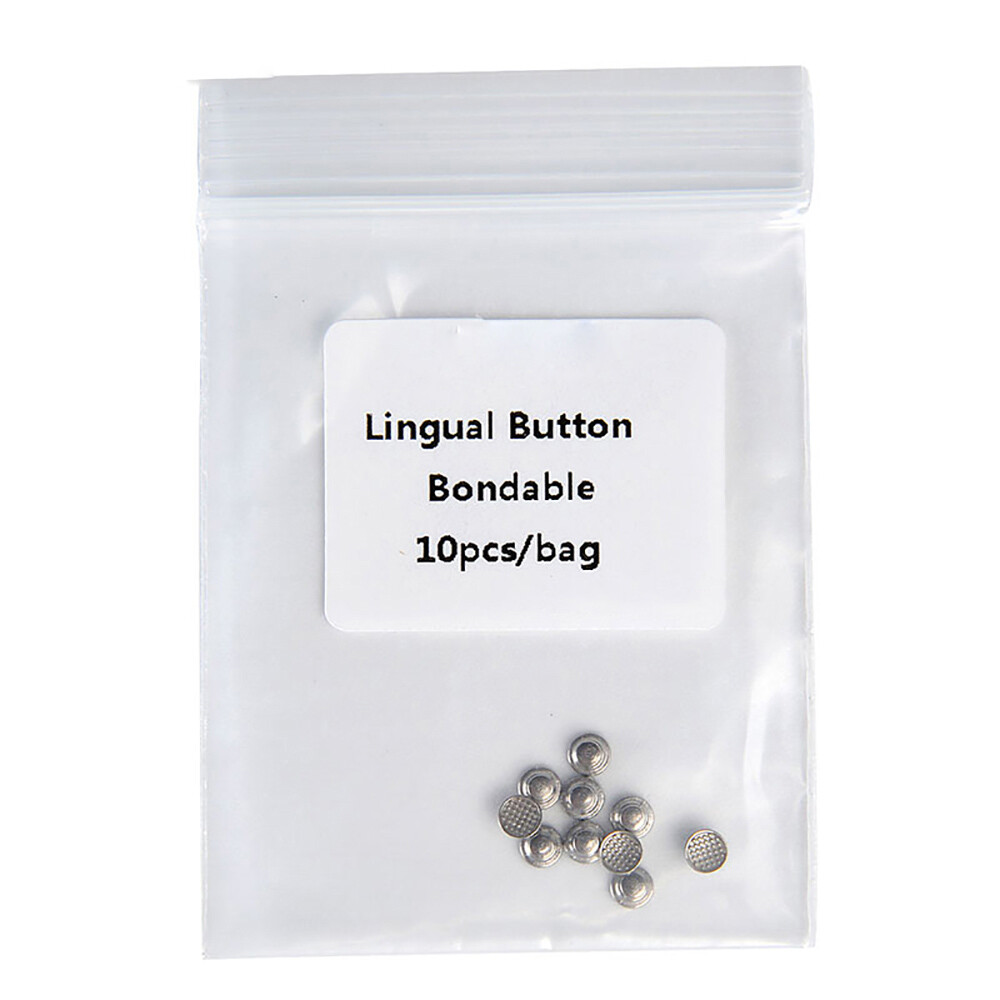AZDENT Dental Orthodontic Lingual Button for Bondable Round Monoblock Metal