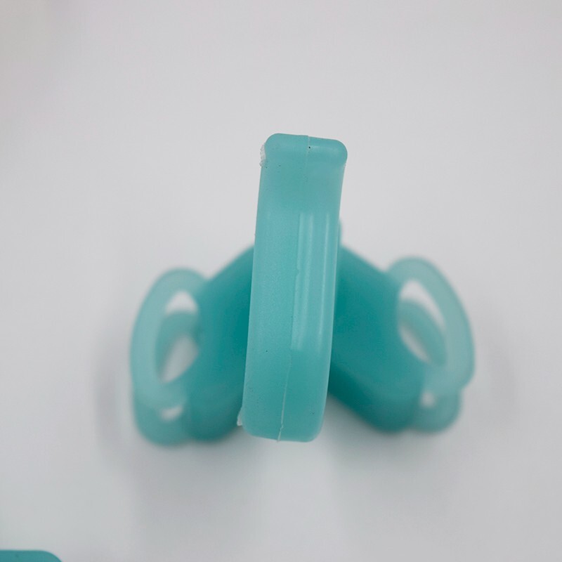 2 Kits Dental Mouth Bite Block Rubber Silicone Mouth Opener Latex Prop Model ﻿