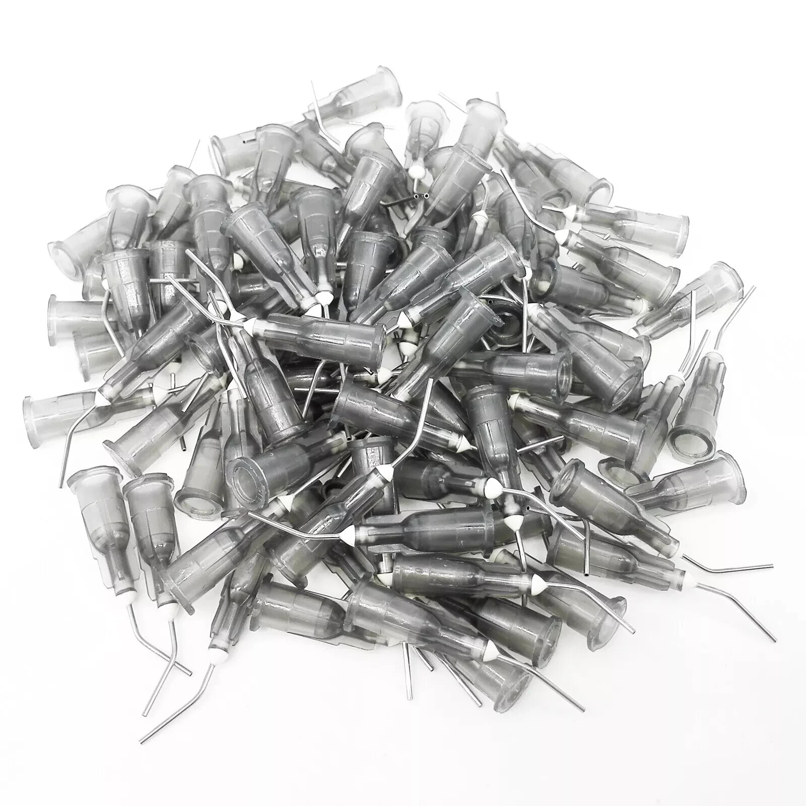 Dental Pre Bent Tip Etchant Needle Tips for Etch Gel Composite Flow Applicator