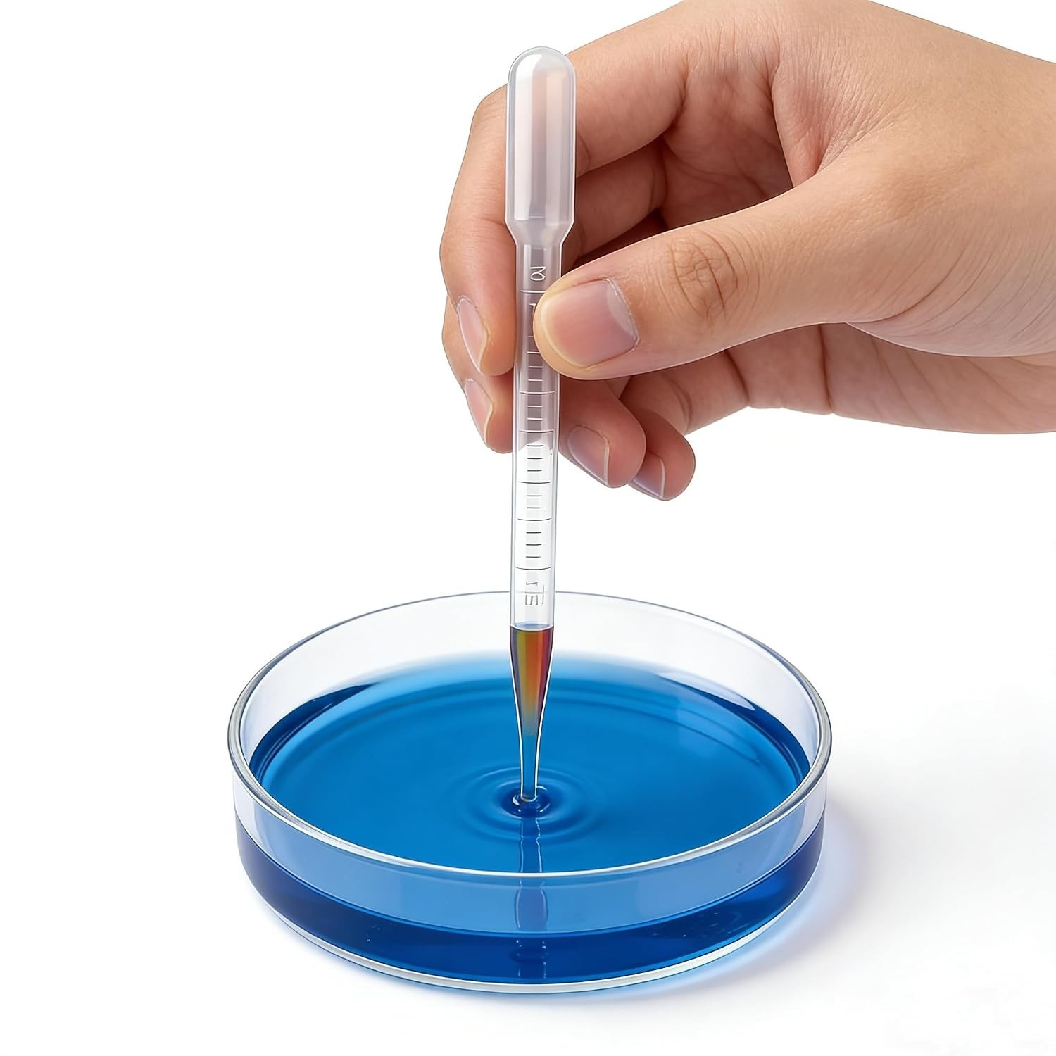 50-Pack 3ml Disposable Pipettes with Graduated Scale for Precise Liquid Transfer