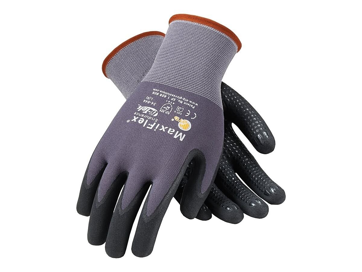 Givenchy Pip 34-844/Xl Maxiflex Endurance Knit Glove X-Large Gray Pack Of 12
