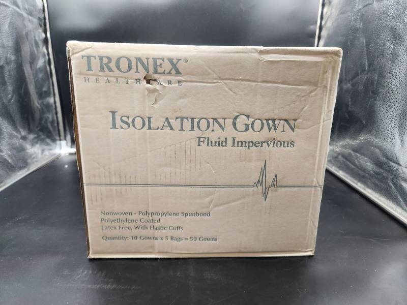 50 Tronex Healthcare Isolation Gowns, Unisize, Yellow, 541025Y