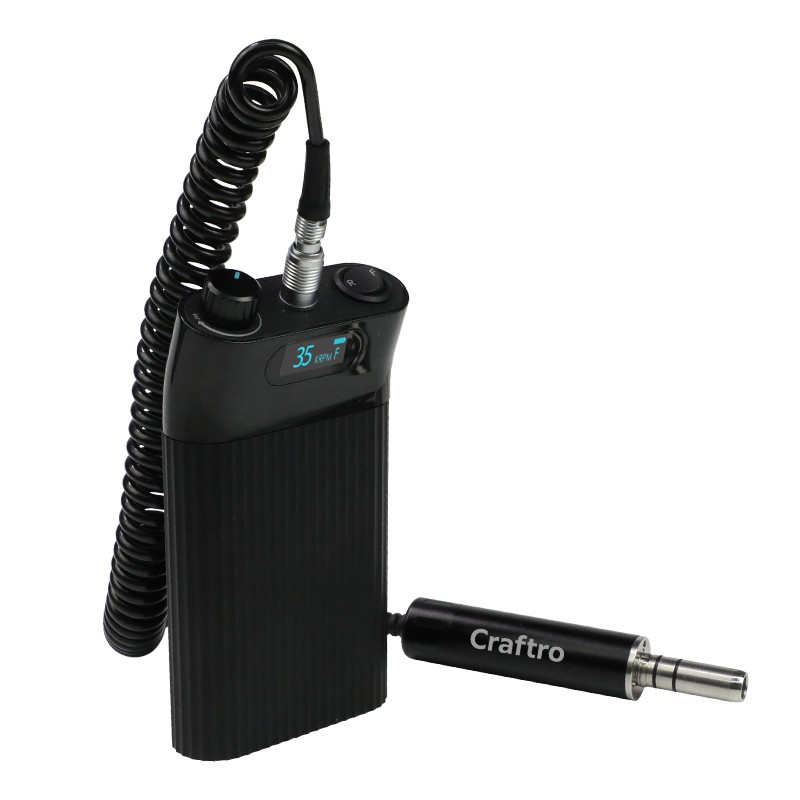 Craftro 35K Dental Lab E-Type Portable Micromotor with Straight Handpiece 3/32»
