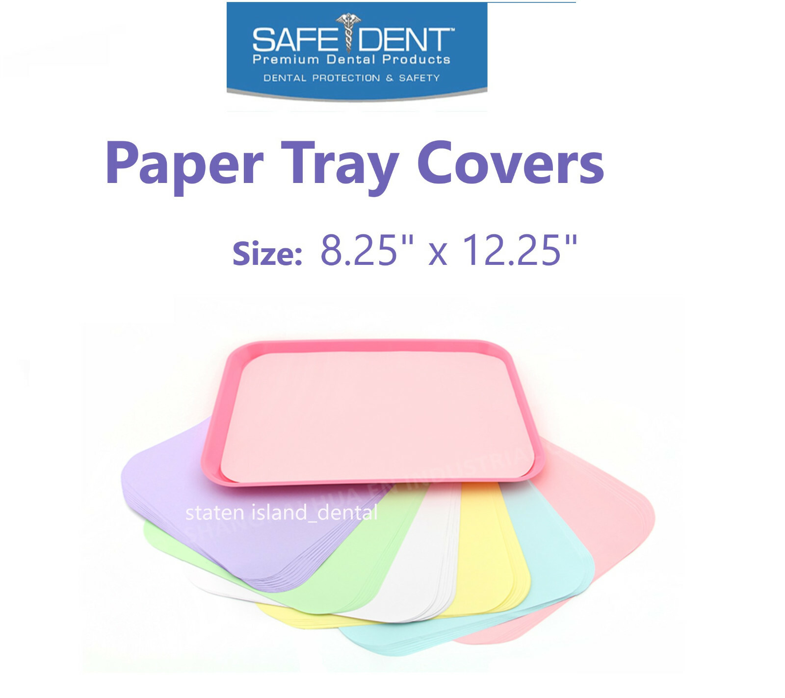 Dental Paper Tray Cover Ritter Size «B» 8.5″ x 12.25″, 1000/Case, Choose Color