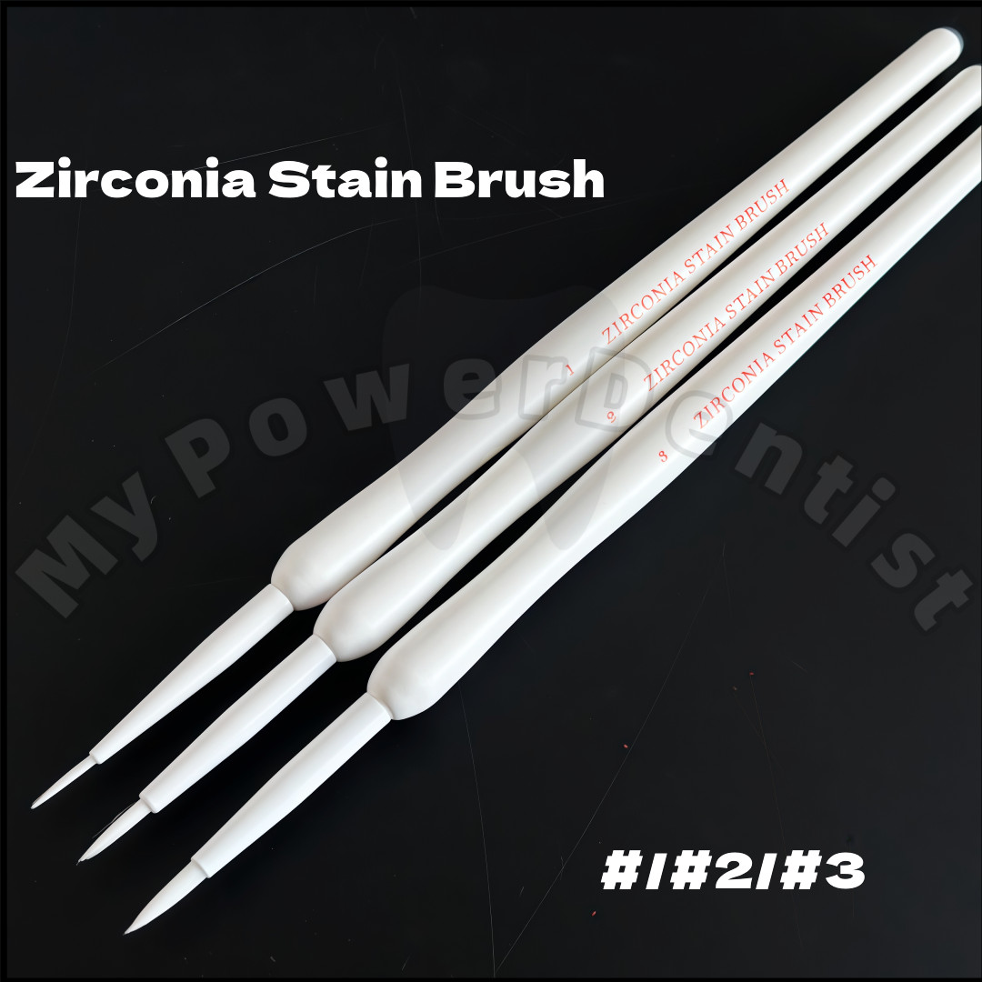 Zirconia Stain Brush Synthetic Hair Dental White Staining Brushes Pens MPF Style