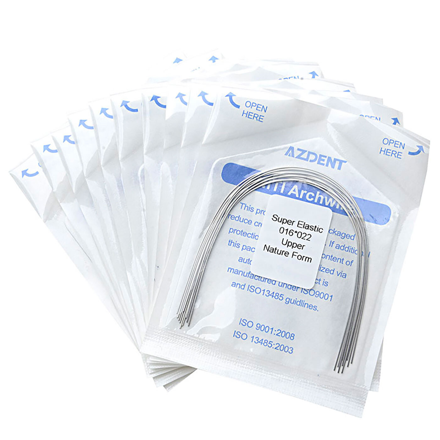 Alambre arco rectangular NITI súper elástico para ortodoncia dental Forma Nature