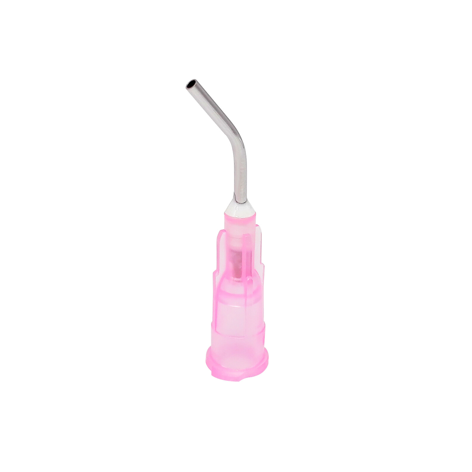 Dental Pre Bent Needle Tips 25 Ga./Blue Etch, Flow Sealant, Liner Pink – 100 Pk
