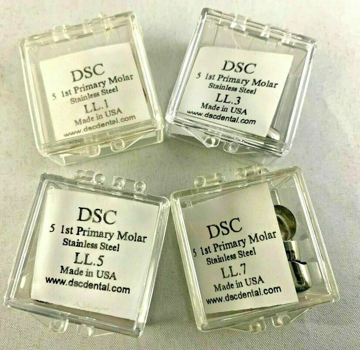 DSC Dental 2nd Primary Molar Stainless Steel 5per Pk All sizes USA