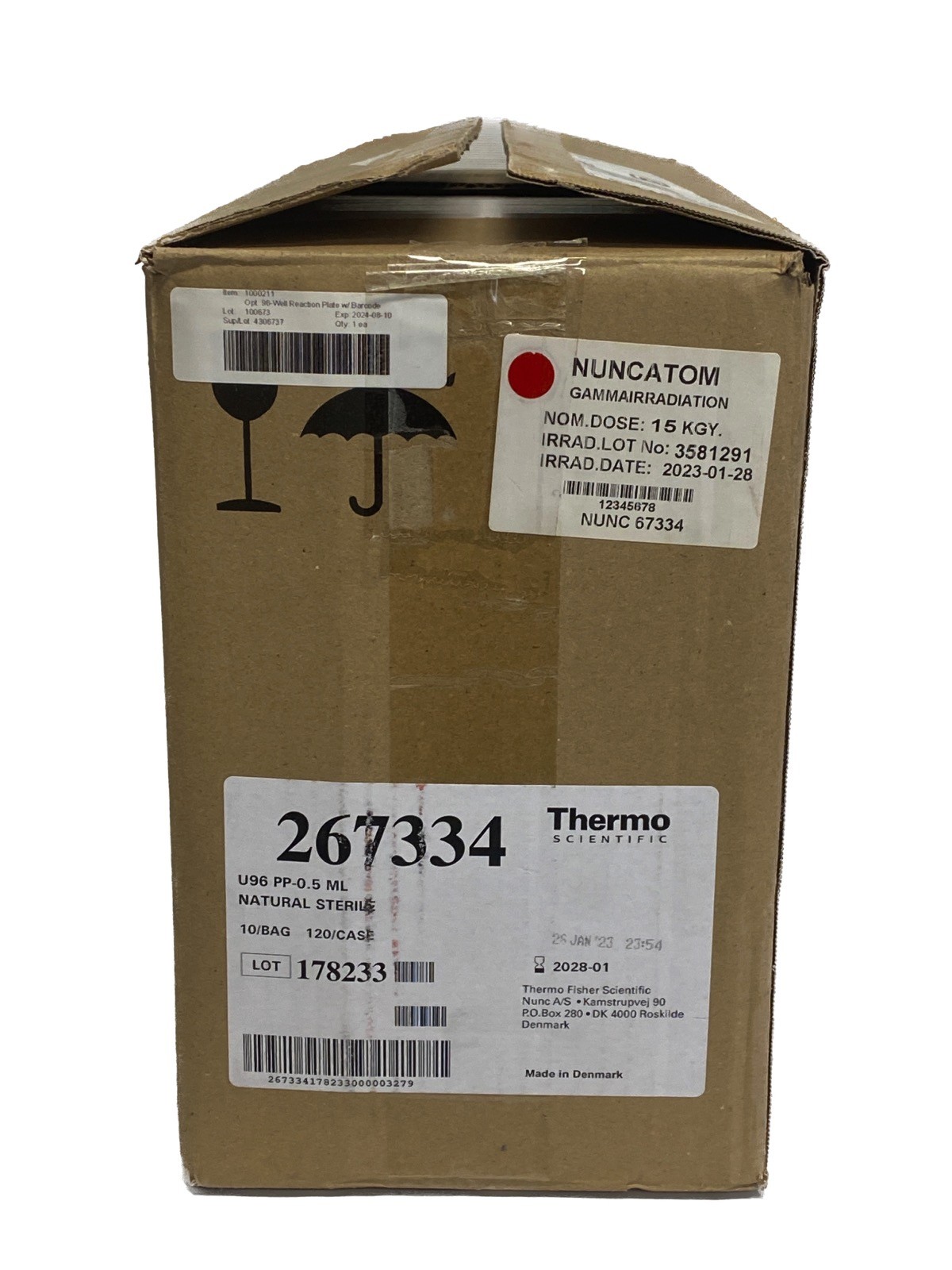 (120) THERMO Nunc 0.5mL 96-Well Low Binding Sample Storage Microplates 267334