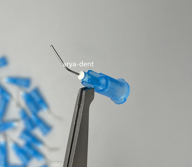 Dental Acid Etch Flow Prebent Needle tip for Irrigation Dispensing Syringe Tips
