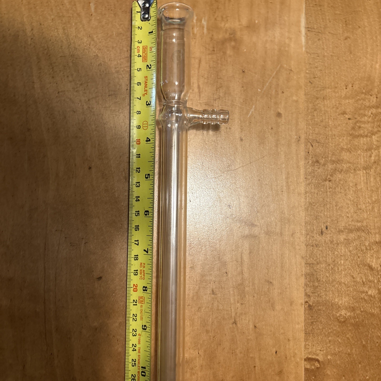 Corning Pyrex 21.5 Inch Dual Filter/ Tubing Openings 19/22 condenser