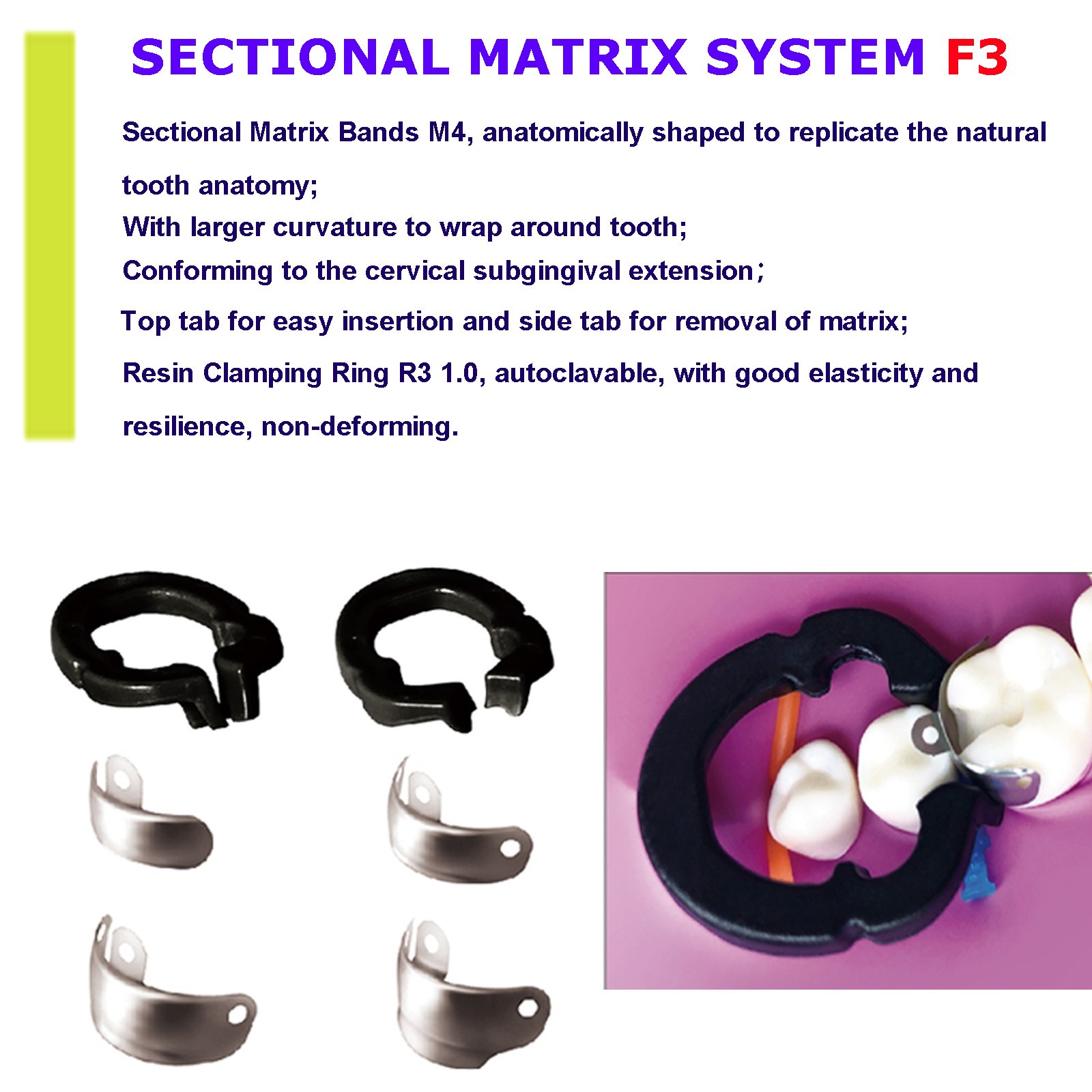 Sectional Matrix System Bands 3D Fusion Professional Kits Garrison Palodent V3
