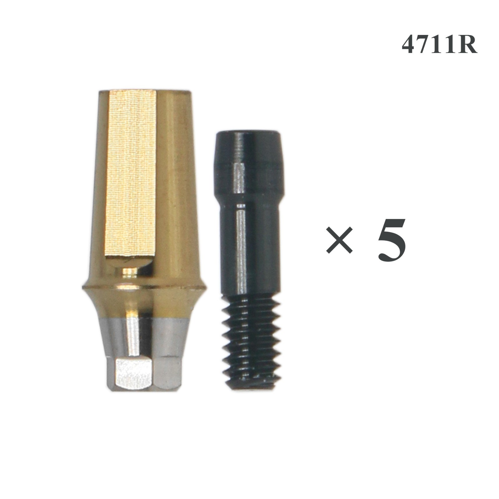 US 5Pcs Regular Titanium Straight Transfer Abutment Fit Osstem Hiossen