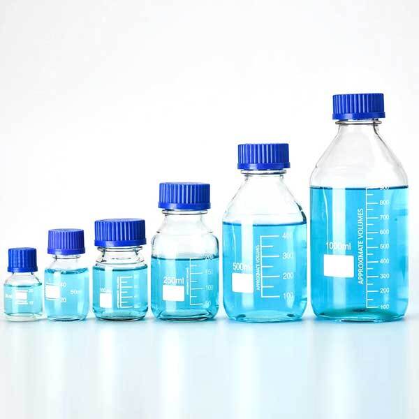 Wholesale 25ml – 2000ml Chemistry Transparent Graduated Reagent Bottle w/ Cap