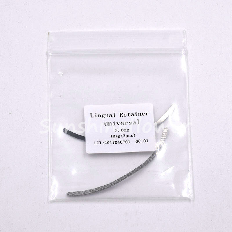 2pcs/Pack Dental Orthodontic Universal Lingual Retainers Mesh Base 1.2mm/2.0mm
