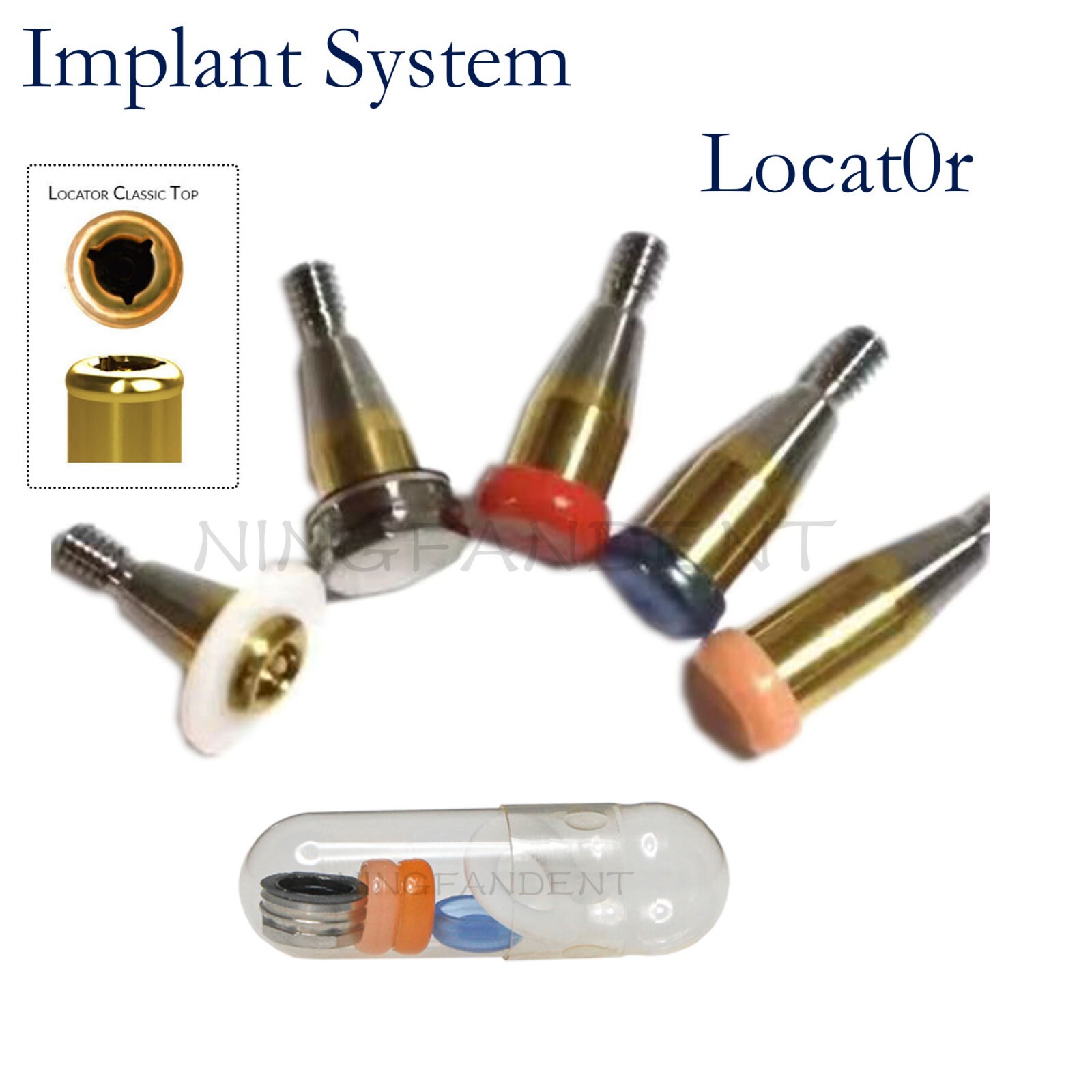 Implant Abutments Locat0r Retention Caps,Fits Hiossen Straumann Nobel Zimmer AS