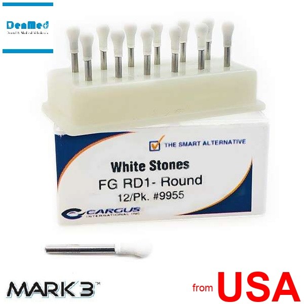 MARK3 Cargus RD1 round FG (friction grip) Arkansas stone (aluminum oxide) 425604